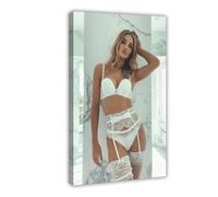 HYIFS British Model And Actress Rosie Huntington-Whiteley Poster Canvas Poster Wall Art Decor Print Picture Paintings for Living Room Bedroom Decoration 08x12inch(20x30cm)
