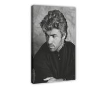HYIFS George Michael Music Poster Canvas Poster Bedroom Decor Landscape Office Room Decor Gift 12x18inch(30x45cm)