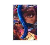 HYIFS Jinx Wall Art, Arcane Season 2 Poster Canvas Poster Wall Art Decor Print Picture Paintings for Living Room Bedroom Decoration 24x36inch(60x90cm)