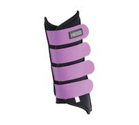 Hyimpact Armoured Guard Neoprene Brushing Boots (One Pair) Black/grape Purple (Small)