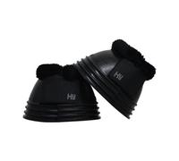 Hyimpact Ringed Fleece Topped Over Reach Boots (One Pair) Black (M)