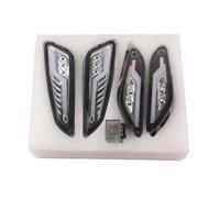 HYIsdtCG 4pcs Motorbike Front Rear E-Mark Turn Signals Blinker Daytime Running LED Light For Vespa Piaggio Primavera 50 125 150 2013-2023(Transparent)