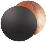 HYJAUSXB Creative Round Gold Copper Wall Sconce - Moon Concept Solar Eclipse Lamp for Living Room Bedroom Hallway Nordic Staircase Nightstand Indoor Lighting Decor
