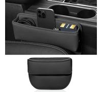 HYJHS Car Seat Side Pocket Organizer for BMW BMW X5 (E70 LCI) 2010-2013 X4 M (F98) 2021 2022 2023 2024 2025, Gap Filler Organiser Small Items Accessories,C-Black