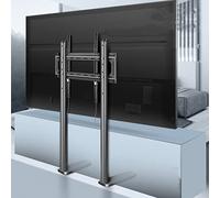 HYJYGM Floor TV Stand for 40-75 Inch TVs, Space Saving Standing TV Mount for Bedroom Living Room Corner, Triangular Mechanics, Solid Support