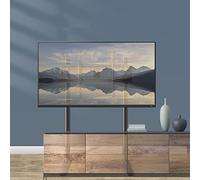 HYJYGM Floor TV Stand with Mount for 55-100 Inch TVs, Black Height Adjustable Space Saving Corner TV Stand, Max 900x600mm