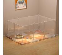 HYJYGM House Cages Indoor - Playpen Crate Enclosure Condo Dog Crates Dogs Ferret Cage Easy To Clean For Cat And Small Animals,One Color-111x75x47cm