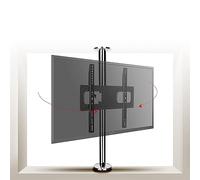 HYJYGM LCD TV Mount Bracket - Degree Rotating Frame Floor Stand - Swivel Screen, Fits 32-55 Inch LCD TV, Partition Wall Rotating Shelf TV Stand Swivel Base,6682CM