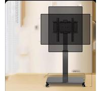 HYJYGM Mobile TV Cart on Wheels - Portable Floor TV Stand Holds, for 32-75 Inch Flat Screen, Up to 80kg, Horizontal and Vertical Screen Fixed(40-75in-tv)