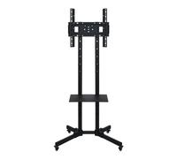 HYJYGM Mobile TV Cart with 1500° Rotating Bracket - Adjustable Horizontal & Vertical Screen for Conferences Live Broadcasts & Large Displays - Portable TV Stand on Wheels