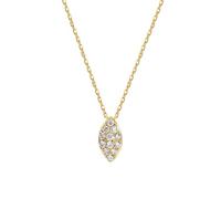 HYJYGM New For Trendy 2025 Real Sterling Zircon Cz 14K Angel's Eye Choker Necklace For Women Fine Jewelry Accessories Jewelry Fashion Accessories Creative Gift