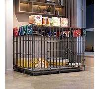 HYJYGM Outdoor Kennel Crate Playpen Enclosure On Wheels Metal Kitten Cage Animals Hutch Oversized Cat Villa - For Small Animal,Pup,70x50x60cm(B)