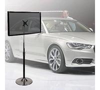 HYJYGM Swivel TV Floor Stand, Height Adjustable 90 Degree Swivel TV Stand, Space Saving for Bedroom/Living Room TV Stand, for 15-27 Inch TV(Black)