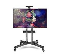 HYJYGM Tall TV Stand for 32"-70" TV Corner Unit, Black Adjustable Heavy Duty Swivel Floor Stands for Plasma/LCD/OLED TV Beautiful Scenery