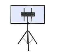 HYJYGM Tripod TV Stand - Swivel Folding Stand Mount, Height Adjustable Portable TV Stand, for 32-55 Inch TVs, Max VESA 400x400mm(106cm-169cm)