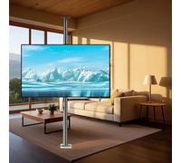 HYJYGM TV Floor Stand - Degree Rotating e Floor Stand Partition Wall Rotating Rack, Rotating TV Cabinet Rotating Base, Adjustable Tilt Swivel TV Ceiling Mount, Fits 32-75inch Sn