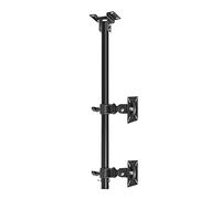 HYJYGM TV Stand Ceiling TV Mount, Metal Expansion Screw Fixing Rotation Tilting Ceiling TV Bracket, Fits 12-27 Inch Flat Panel TV, Up to 100x100mm,Dual Screen