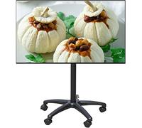HYJYGM TV Stand Mobile TV Cart Height Adjustable Outdoor Metal Cart Stand with Locking Wheels, Suitable for Display Sns of 14-37 Inches