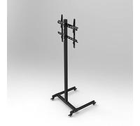 HYJYGM TV Stand Mobile TV Cart On Wheels for 32-55 Inch TVs, Height Adjustable TV Trolley Floor Stand, Horizontal and Vertical Screen Rotation Switching