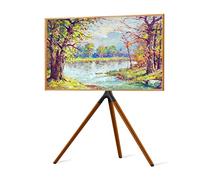 HYJYGM TV Stand Tripod - for Flat Panel OLED LCD Height Adjustable TV, with Clamps 180° Rotatable Floor Stand, for Bedroom Living Room Study(H1370MM)