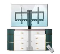 HYJYGM tv Wall Mount Motorized TV Lift, Vertical Lift Television Stand with Remote Control, for 26 Inch to 43 Inch TVs/Up to 132 Lbs, with Remote Control Height Adjustable 22.4-48.0inch