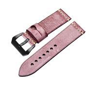 HYJYGX 20/22/24/26mm Thickened Vegetable Tanned Cowhide Watch Band Replacement, Candy Color Waterproof Watch Strap Accessories