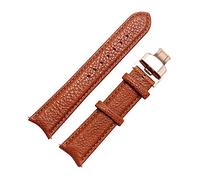 HYJYGX 20mm Arc Interface Bracelet Watch Strap Watchband Curved Interface Wristwatches Band Quick Release Butterfly Buckle