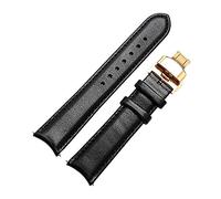 HYJYGX 20mm Arc Interface Bracelet Watch Strap Watchband Curved Interface Wristwatches Band Quick Release Butterfly Buckle