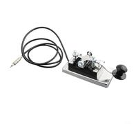 HYK4 Telegraph Key Stainless Steel Build with Cushion Base to Protect Desk and Detachable Part for Shortwave Radio Use