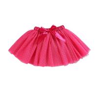 Hykiee Tutu Skirts for Girls 2 3 4 5 6 Years, Toddler Baby Soft 3 Layered Tulle Polka Dot Dress for Kids Girls Birthday Party Gifts, Princess Ballet Dance Short Skirt with Bow Tie, Red