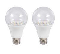 HYKITDAY 2 PCS LED Grow Light Bulbs Full Spectrum LED Grow Light Bulb for Indoor Plants Seedlings Flowers Greenhouse E27, White