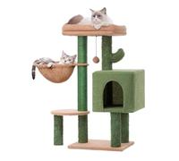 HYKJCSS Cat Tree Cat Tower Cat Climbing Frame Cat Tree With Cat Condo Scratch Post And Hammock Sisal Cat Tower With Hanging Ball Cat Tree For Indoor Cats