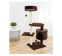 HYKJCSS Cat Tree Cat Tower Cat Climbing Frame Multi-Level Cat Tree, Activity Center Cat Tower Furniture With Sisal-Covered Scratching Posts Spacious Cat Cave For Cats Cat Tree For Indoor Cats(112cm)