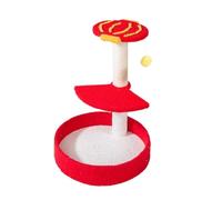 HYKJCSS Cat Tree Cat Tower Cat Climbing Frame New Year's Cat Tree For Indoor Cats Cat Tower With Scratching Post Top Perch Hanging Balls Cat Tree For Indoor Cats(A)