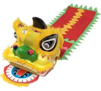 HYKJCSS Dragon Dance Lion Dance 8 In Lion Dance Head Artificial Wool Lion Dance Props For Traditional Festivals Lion Dance Costume Lion Dance Chinese New Year(Yellow)