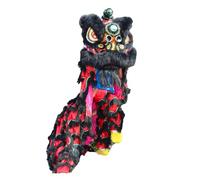 HYKJCSS Dragon Dance Lion Dance Chinese Dragon Dance Traditional Art Festival Celebrate Lion Dance Mascot Performance Dragon Dance Lion Chinese New Year(Black)