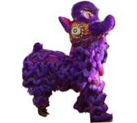 HYKJCSS Dragon Dance Lion Dance Chinese Dragon Dance Traditional Art Festival Celebrate Lion Dance Mascot Performance Dragon Dance Lion Chinese New Year(Purple)