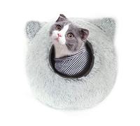 HYKJCSS Pet Bed Cute Round Pet Dog Cat Bed Nest Breathable Kitten Bed Pads Winter Warming Dog Bed House Sofas Soft Short Plush Cat Bed Dog Bed
