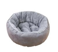 HYKJCSS Pet Bed Dog Bed Round Hooded Plush Cat Cave Donut Anti Anxiety Fluffy Dog Bed for Small Medium Dog and Cat Dog Bed(A,80 * 80cm)