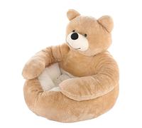 HYKJCSS Pet Bed Hotsel Pet Bed Super Soft Cat Cave Bed For Indoor Cat Igloo Bed Winter Warm Cute Bear Hug Cat Sleeping Mat Dog Bed(A,50 * 50cm)