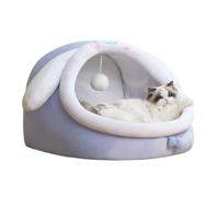 HYKJCSS Pet Bed Pet Bed Cat Bed Soft Plush Cuddler Sleeping Bed Warm Calming Kennel Cushion For Small Medium Dog Cat Dog Bed(A,39 * 38 * 31cm)