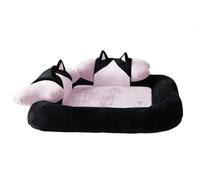 HYKJCSS Pet Bed Pet Bed Orthopedic Memory Foam Dog Bed Medium Pet Nest Dog Sofa With Removable Washable Cover & Waterproof Liner Dog Bed(Pink,85 * 85cm)