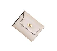 HYKJCSS Wallet Coin Pocket Retro Wallets Leather Simple Card Holder Short Ladies Multifunction Purses Wallet for Men Women(White)