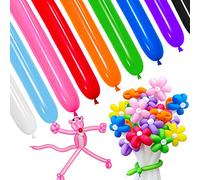 HYKJNBW Long Balloons for Modelling, 260Q Balloons, Magic Balloon Twisting Animals Ballons for Wedding Bachlorette Birthday Party Decoration 100cs