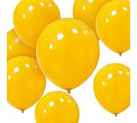HYKJNBW Yellow Balloons 12 inch 50 Pack Strong Thicken Yellow Latex Balloons Round Helium Balloon For Birthday Kids Party Weddings Decorations Supplies(Yellow balloons, 50 PCS 12 inch)