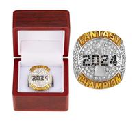 HYKJSHED 2024 Fantasy Football Ring Father's Day Collectibles Championship Rings