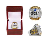 HYKJSHED 2024 Fantasy Football Rings Father's Day Collectibles Championship Rings FFL Championship Rings Fan Memorabilia Football Displays for Friends and Displays(Size:9)