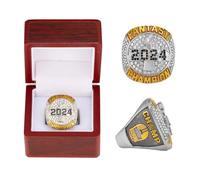 HYKJSHED 2024 Fantasy Football Rings Father's Day Collectibles Championship Rings FFL Championship Rings Fan Memorabilia Football Displays for Friends and Displays(Size:11)