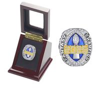 HYKJSHED 2025 Fantasy Football Rings Father's Day Collectibles Championship Rings FFL Championship Rings Fan Memorabilia Football Displays for Friends and Displays