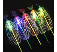 HYKJSHED 5Pcs Rainbow Twirler Stick Variety Magic Twist Bubble Wand, Flash Magic Twist Bubble Wand, Color Twist Bubble Wand
